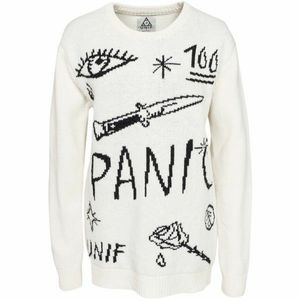 Unif No WiFi Large Unisex Cream Sweater NWOT 🖤